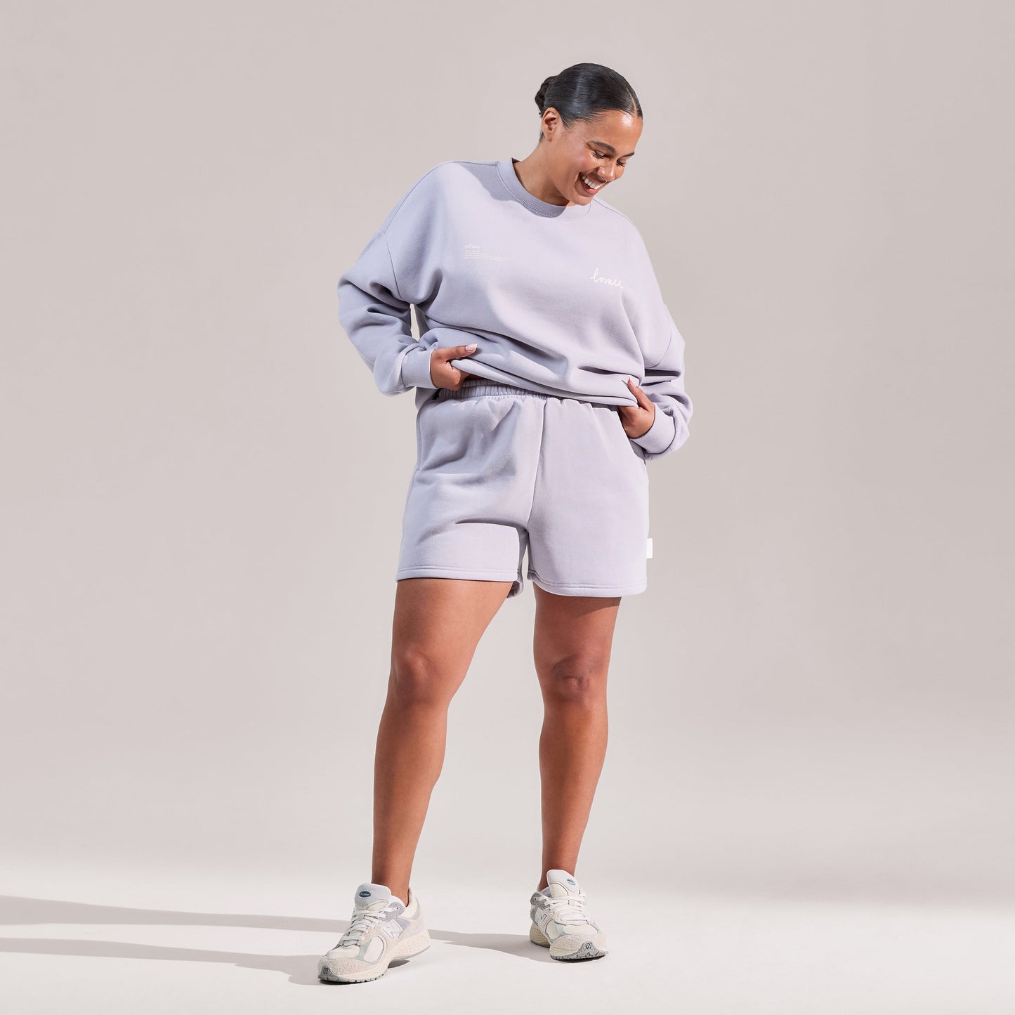 Curve Organic Oversized Sweatshirt Euphoric - Lilac Mist