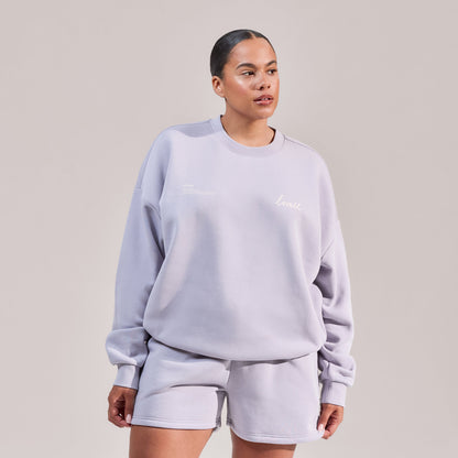 Curve Organic Oversized Sweatshirt Euphoric - Lilac Mist