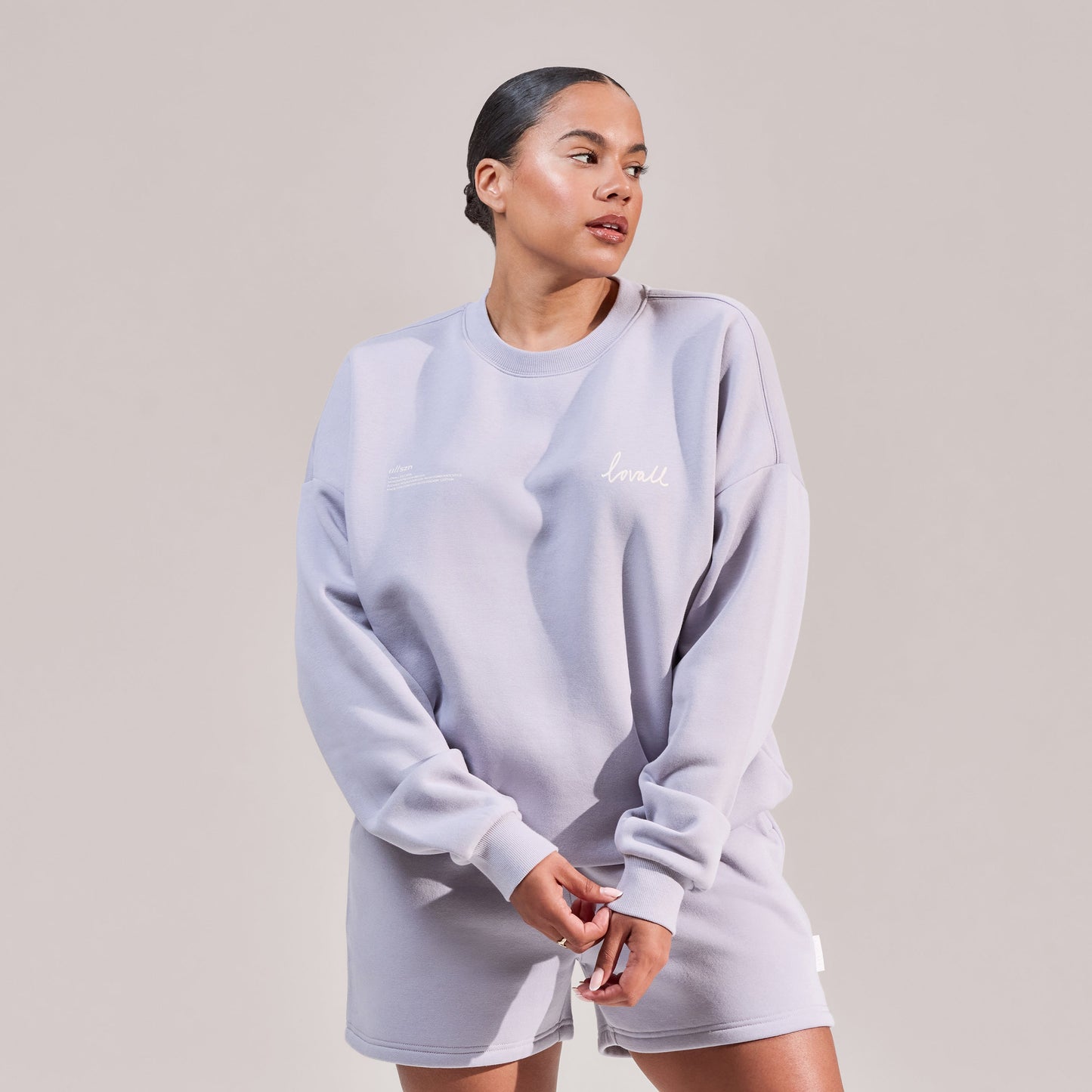 Curve Organic Oversized Sweatshirt Euphoric - Lilac Mist