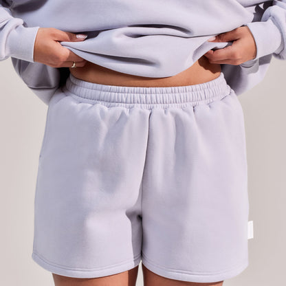Curve Organic Sweat Shorts - Lilac Mist