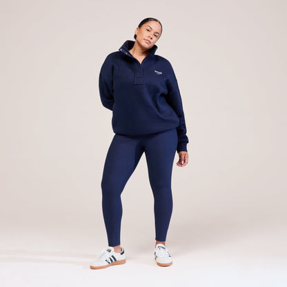 Curve Winter Everyday High Waisted Leggings - Navy