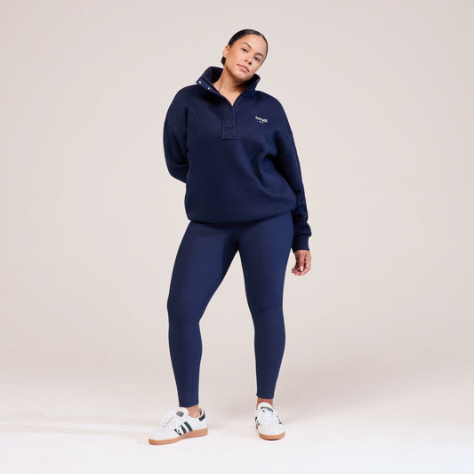 Curve Winter Everyday High Waisted Leggings - Navy