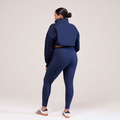 Curve Winter Everyday High Waisted Leggings - Navy
