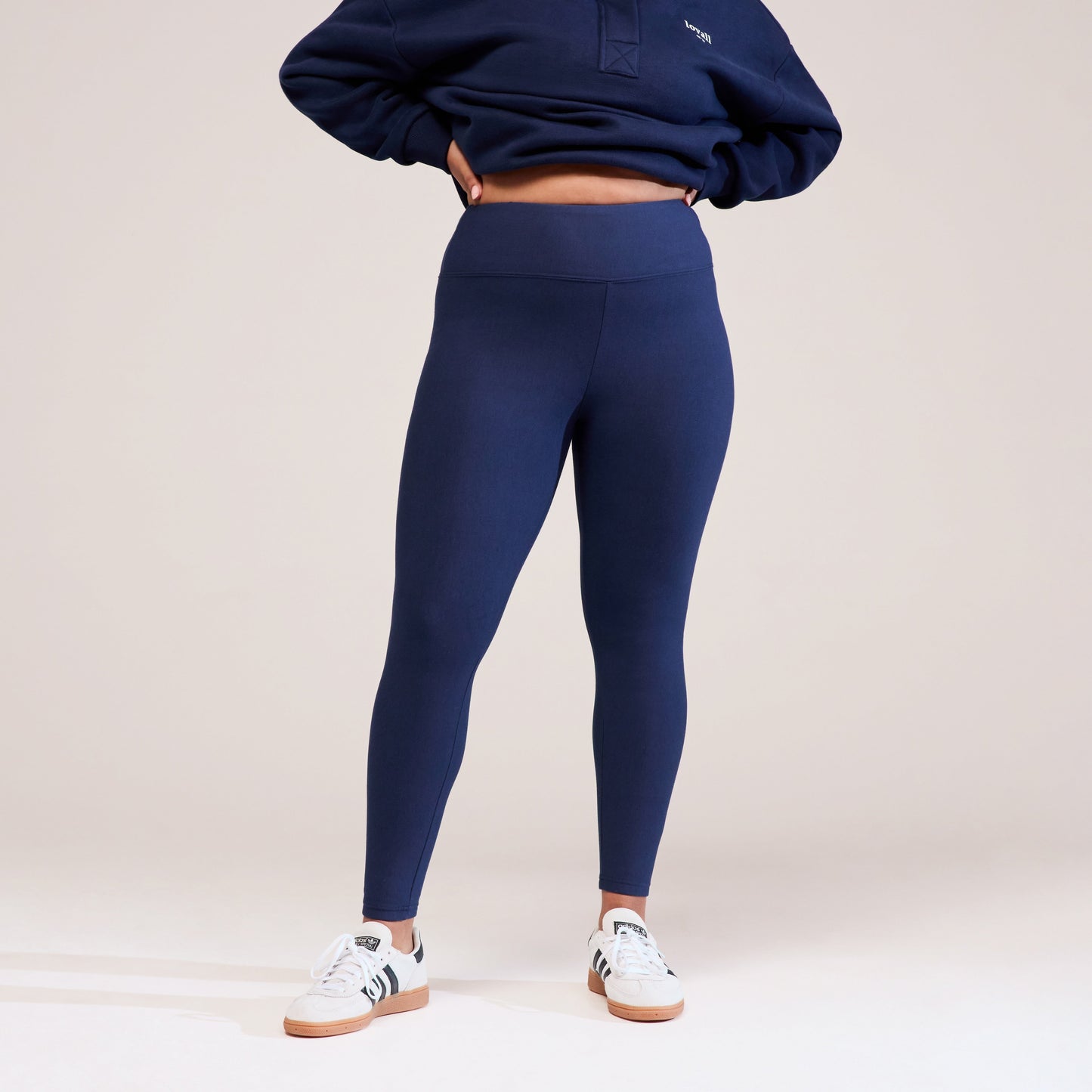 Curve Winter Everyday High Waisted Leggings - Navy