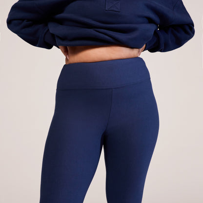 Curve Winter Everyday High Waisted Leggings - Navy