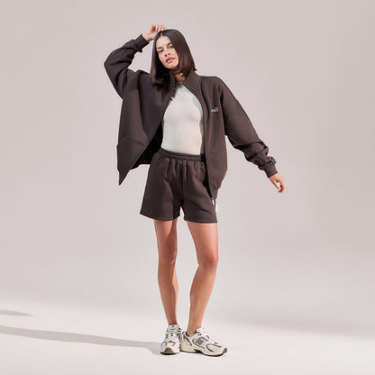 Organic Sweat Shorts - Black Coffee