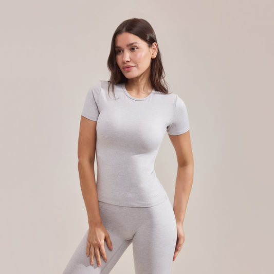 Ultimate Everyday T-shirt - Light Grey Marl