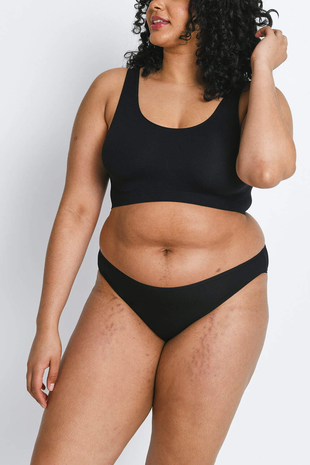 Curve Cotton High Leg Knickers 3 Pack