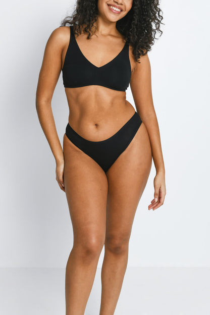 Cotton High Leg Knickers 3 Pack