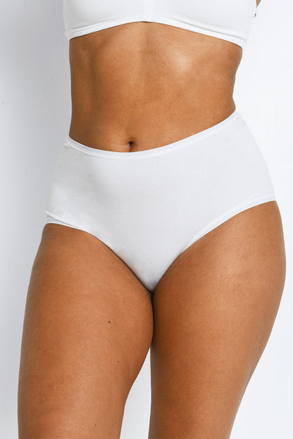 Cotton High Rise Full Briefs 3 Pack