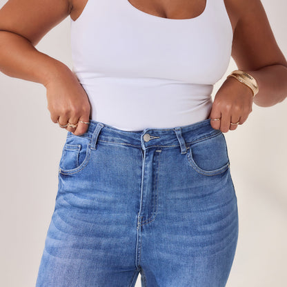 Lift & Shape Jeans - Mid Blue