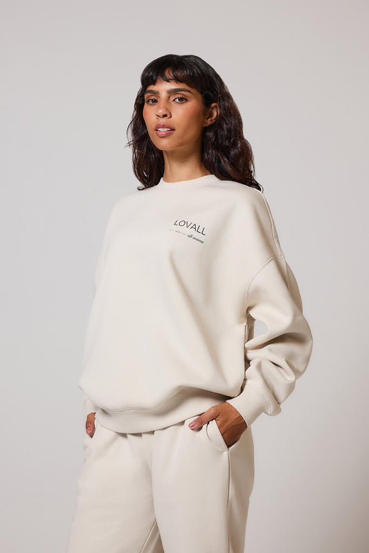 Organic Oversized Sweatshirt Style 3 - Ecru