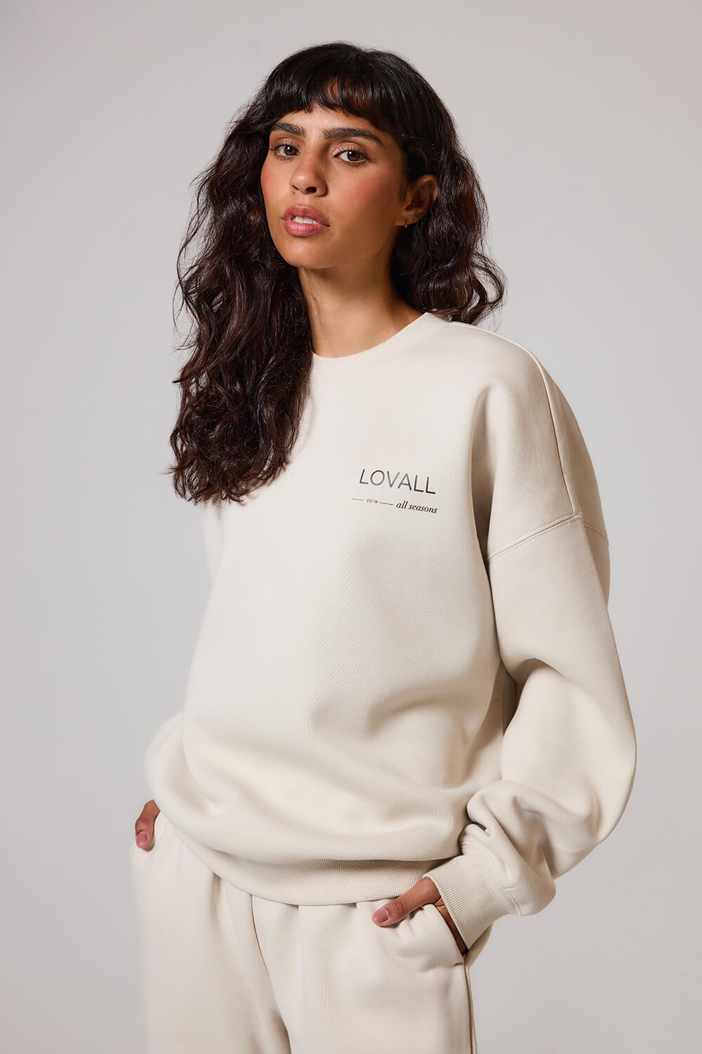Organic Oversized Sweatshirt Style 3 - Ecru