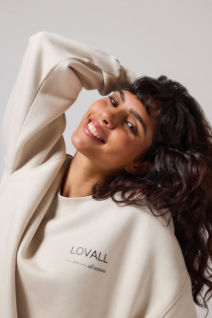 Curve Organic Oversized Sweatshirt Style 3 - Ecru