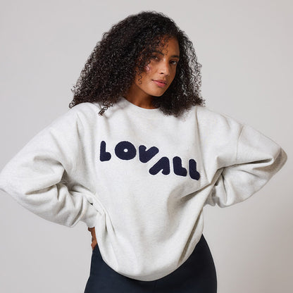 Curve Organic Oversized Sweatshirt Style 2 - Light Grey Marl