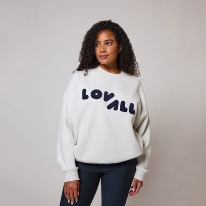Curve Organic Oversized Sweatshirt Style 2 - Light Grey Marl