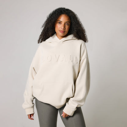 Curve Heavyweight Oversized Hoodie - Ecru