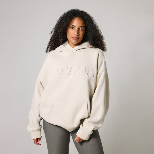 Curve Heavyweight Oversized Hoodie - Ecru