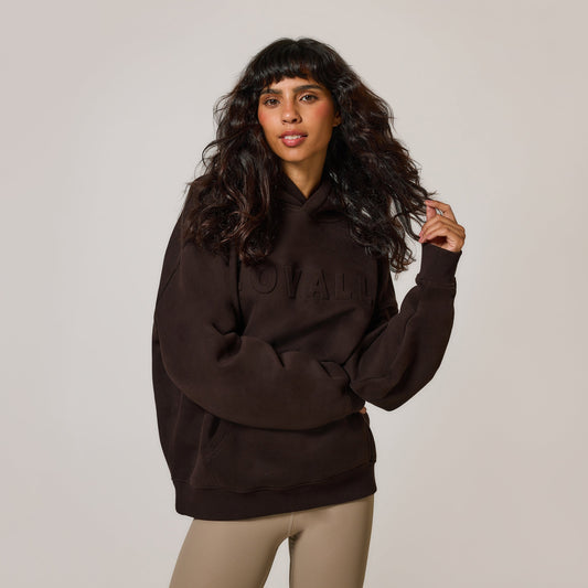 Curve Heavyweight Oversized Hoodie - Espresso Brown