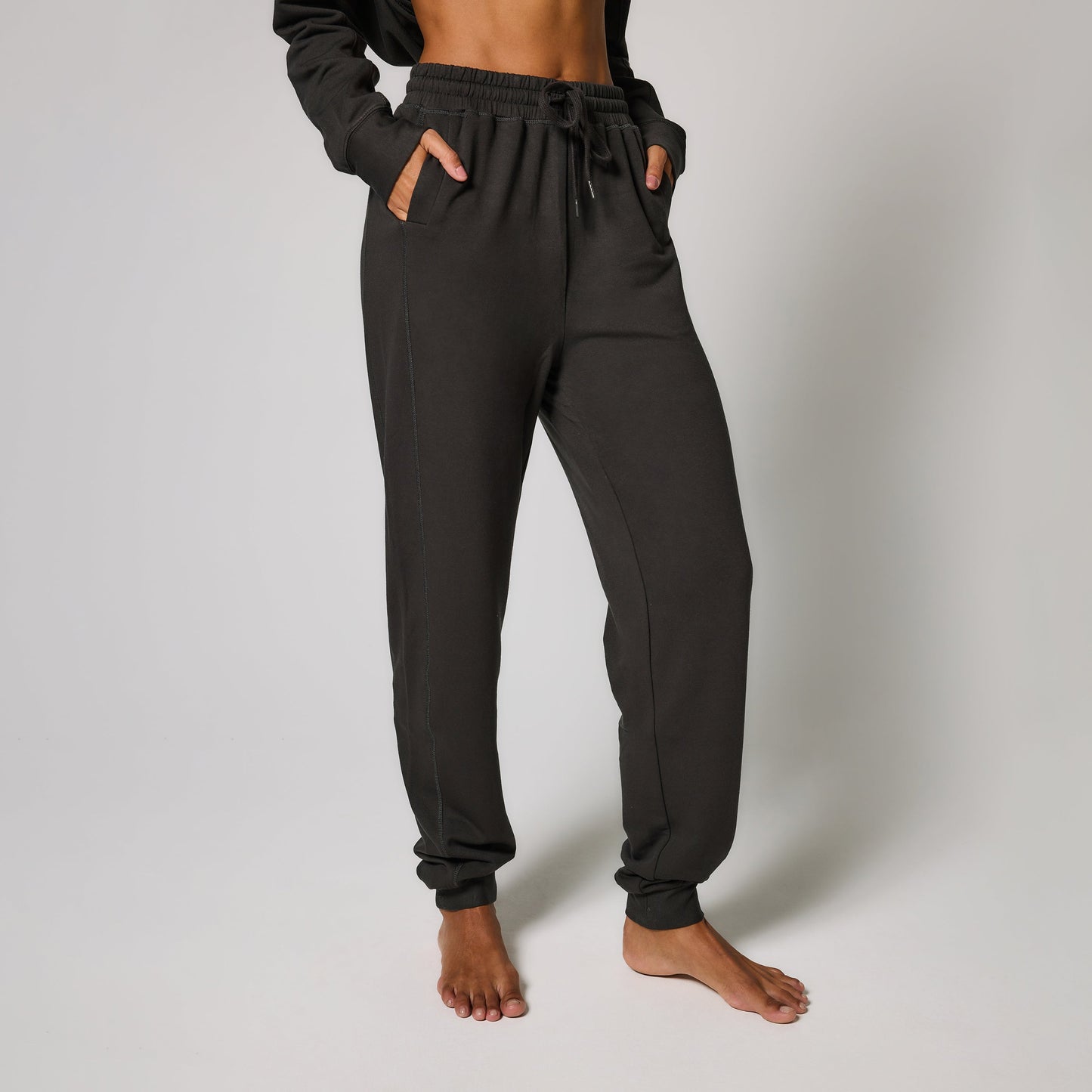 Curve Luxe Lounge Jogger - Black Coffee