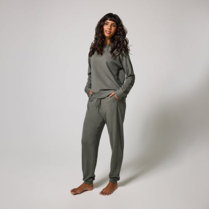 Curve Luxe Lounge Jogger - Slate Green
