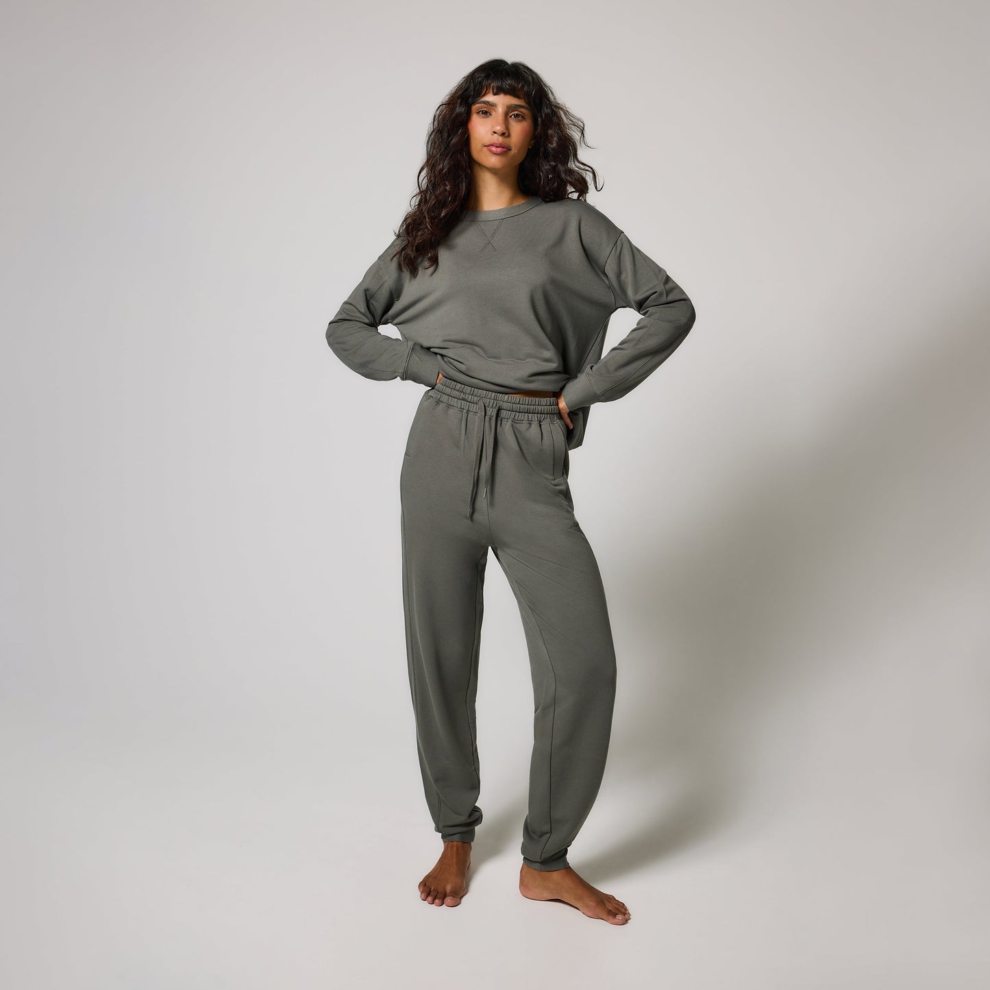 Curve Luxe Lounge Jogger - Slate Green