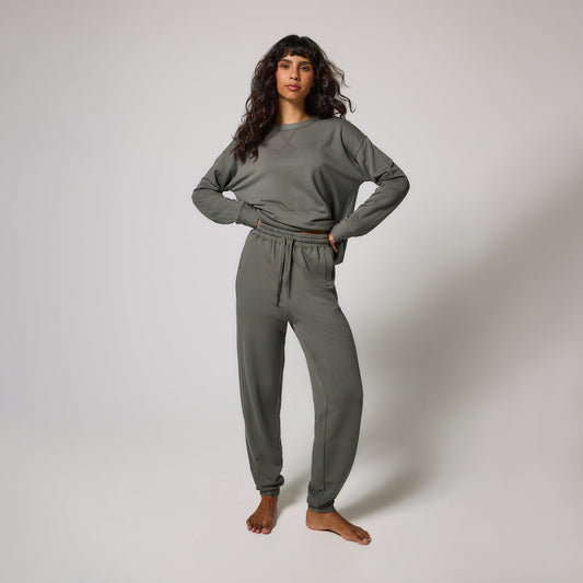 Curve Luxe Lounge Jogger - Slate Green