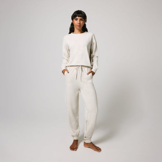 Luxe Lounge Jogger - Vanilla Marl