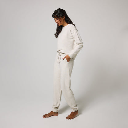 Luxe Lounge Jogger - Vanilla Marl