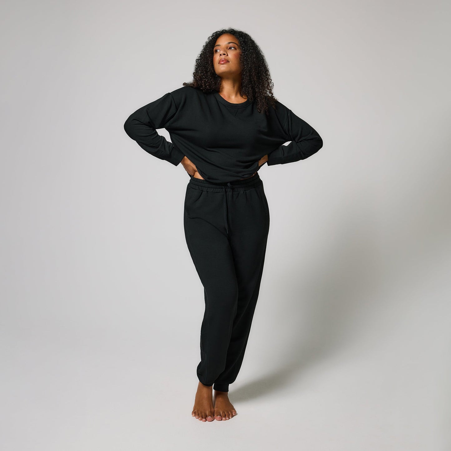 Luxe Lounge Jogger - Black