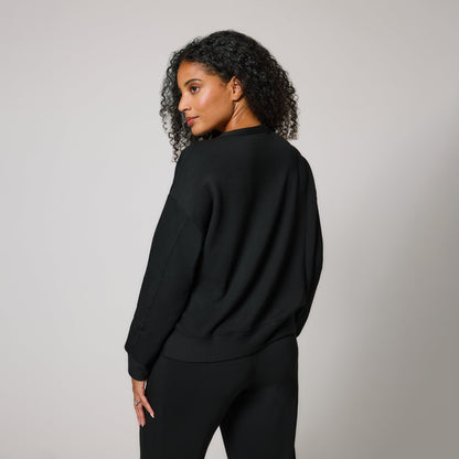 Luxe Lounge Sweatshirt - Black