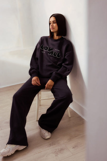 Curve Organic Oversized Sweatshirt Style 2 - Shadow