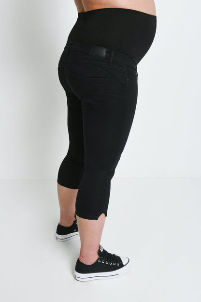 Maternity Cropped Jeggings - Black