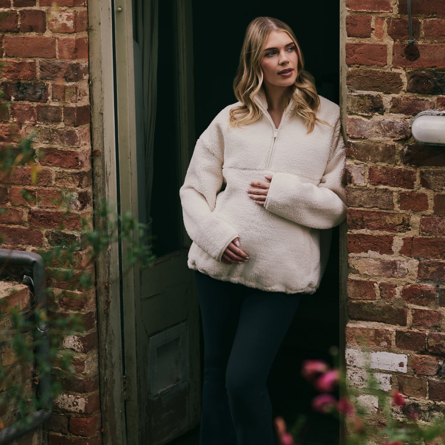 Maternity Winter Flare Leggings - Vintage Navy