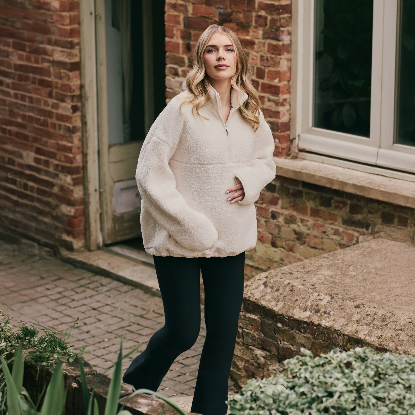 Maternity Winter Flare Leggings - Vintage Navy