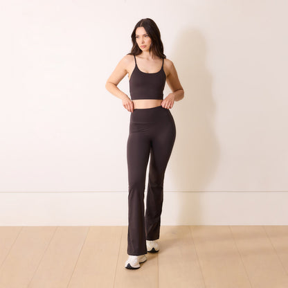 Curve 24/7 Revitalise Flare Leggings - Black Coffee
