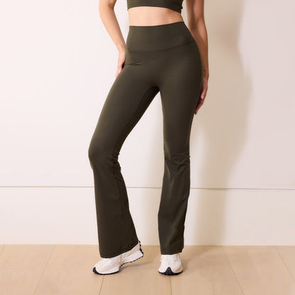 24/7 Revitalise Flare Leggings - Deep Olive