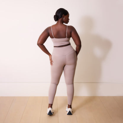 Curve 24/7 Revitalise 7/8 High Waisted Leggings - Clay