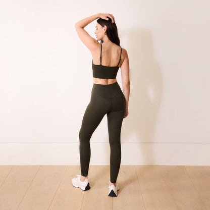 Curve 24/7 Revitalise 7/8 High Waisted Leggings - Deep Olive