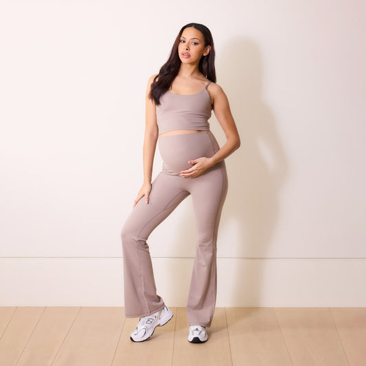 Maternity 24/7 Revitalise 7/8 Leggings  - Clay