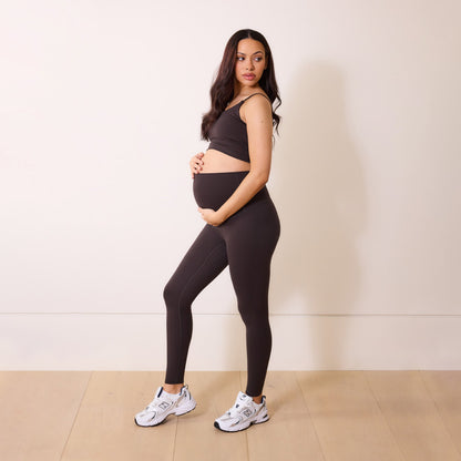 Maternity 24/7 Revitalise 7/8 Leggings - Black Coffee