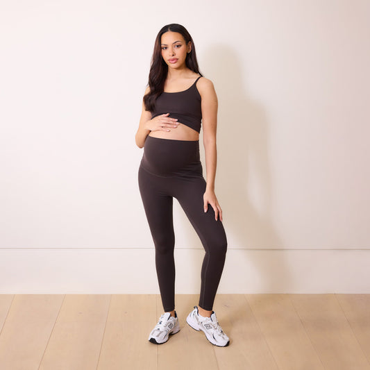 Maternity 24/7 Revitalise 7/8 Leggings - Black Coffee