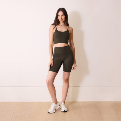 Curve 24/7 Revitalise Cycling Shorts - Deep Olive