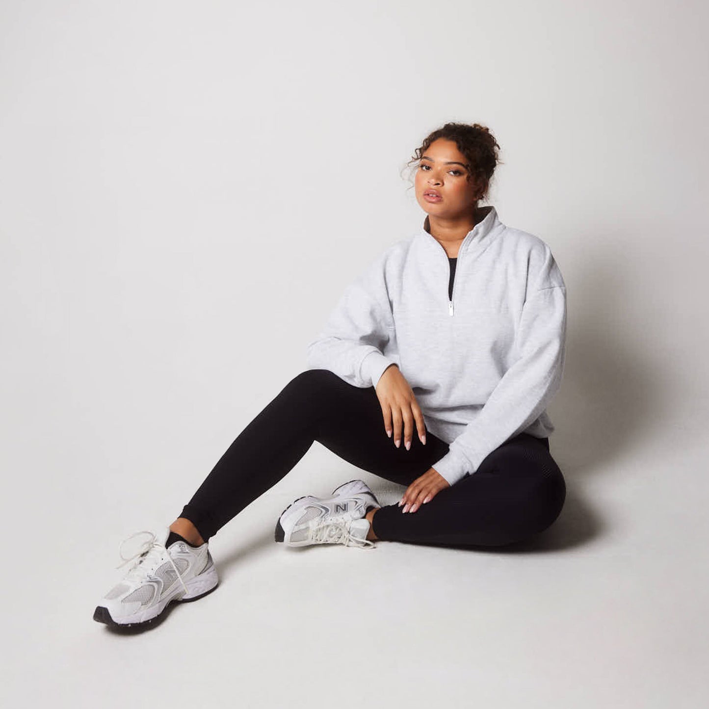 Curve Ribbed Leggings - Black