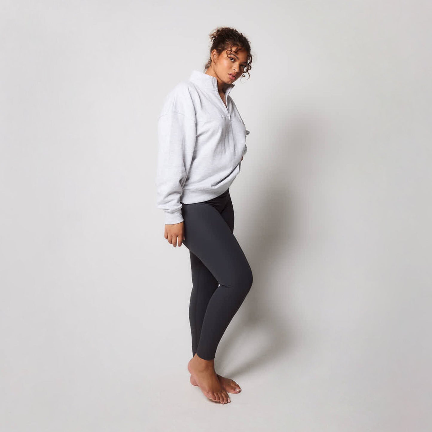 Curve Ribbed Leggings - Shadow Grey