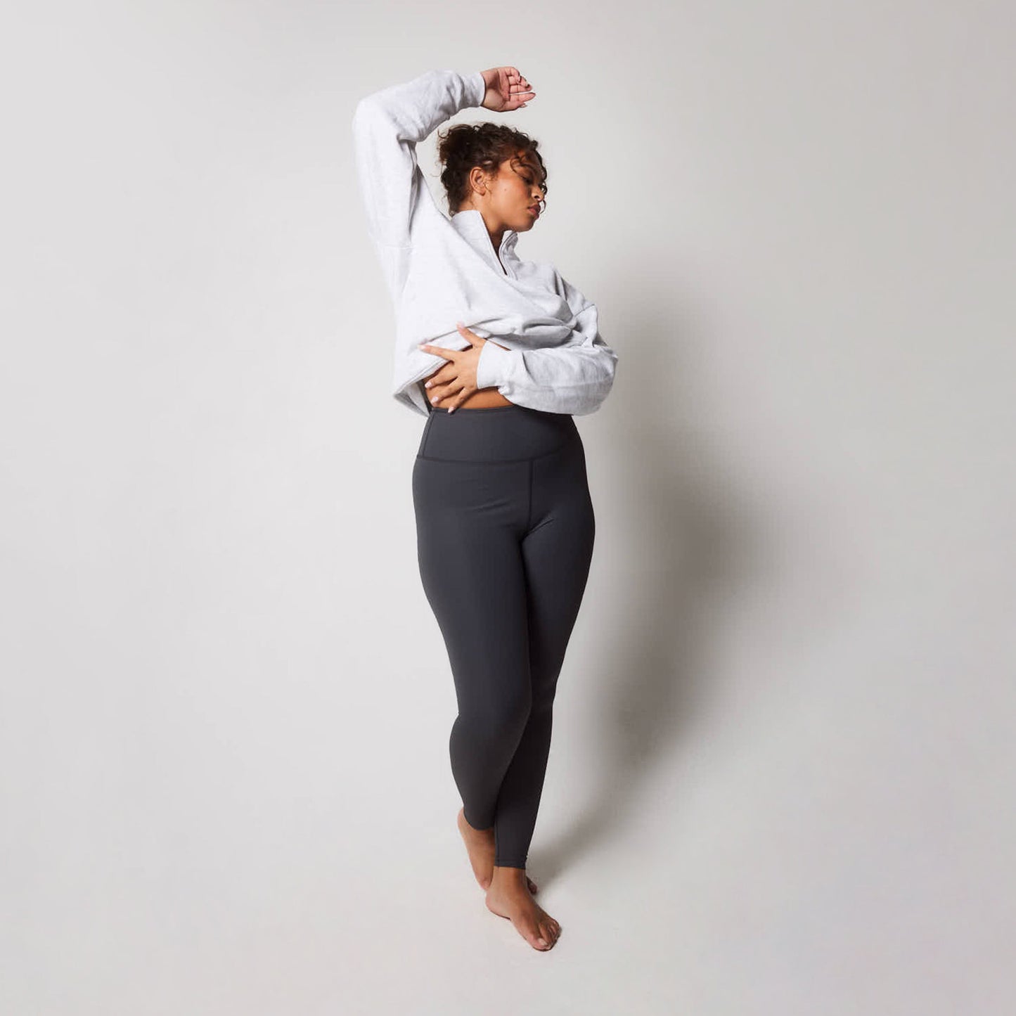 Curve Ribbed Leggings - Shadow Grey