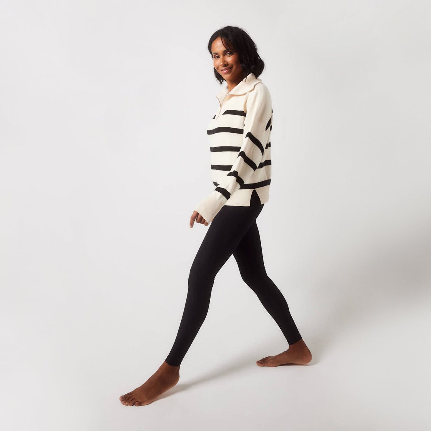 Ribbed Leggings - Black