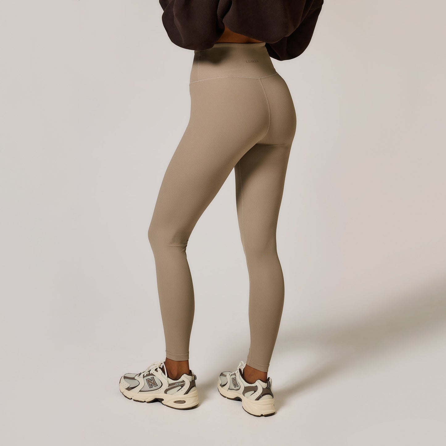 Ribbed Leggings - Stone