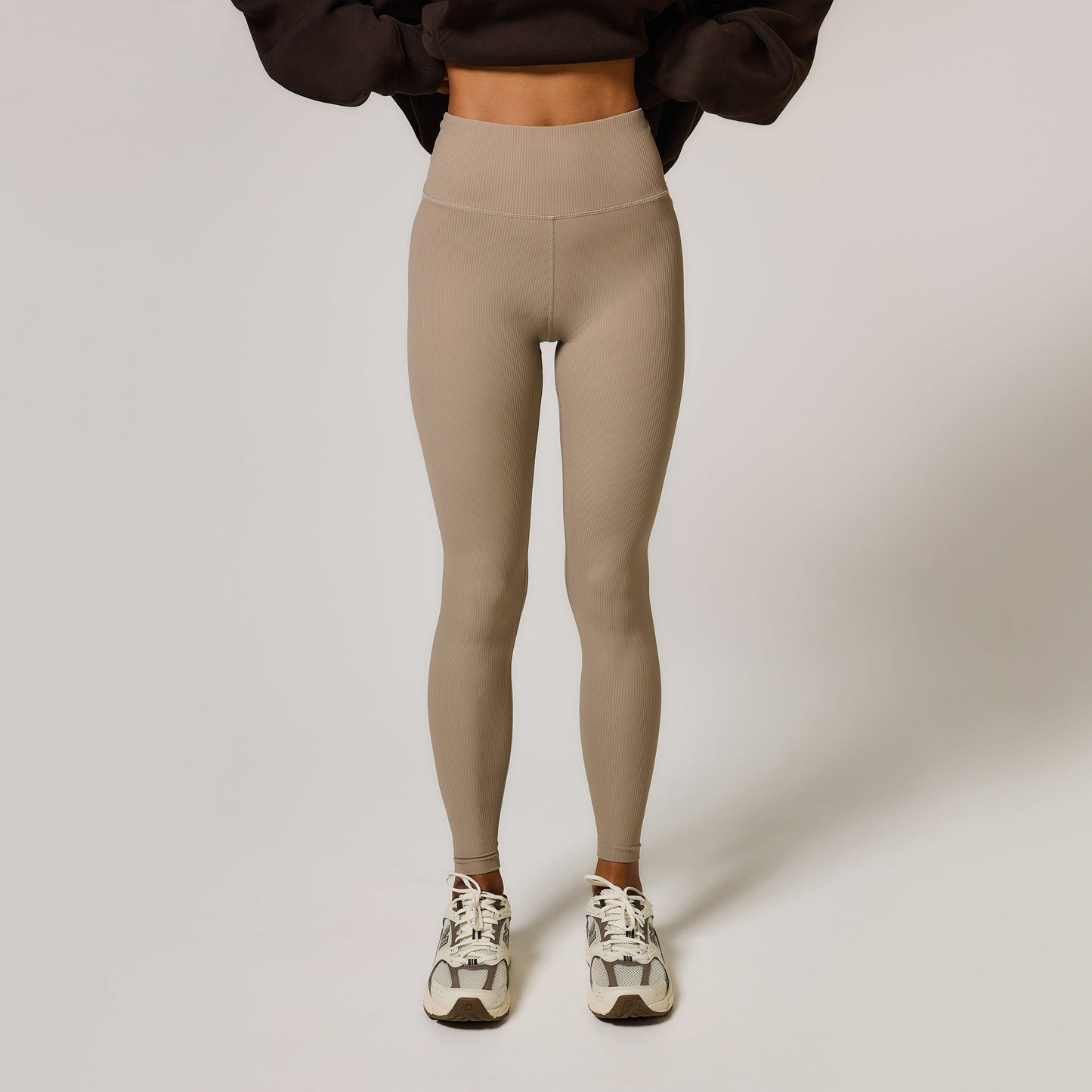 Ribbed Leggings - Stone