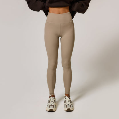 Curve Ribbed Leggings - Stone